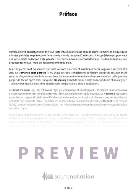 Pause thé au piano - Preview Page 1