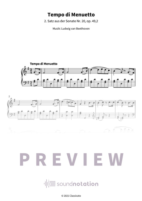 Tempo di Menuetto - Preview Page 1