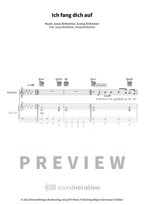 Ich fang dich auf - Preview Page 1