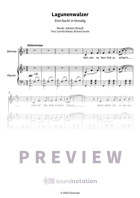 Lagunenwalzer - Preview Page 1