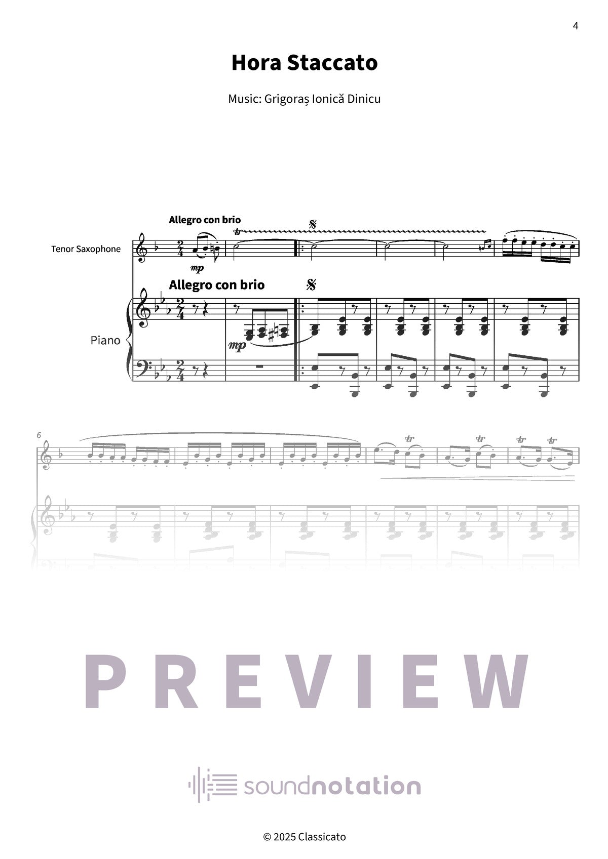 Hora Staccato - Preview Page 1