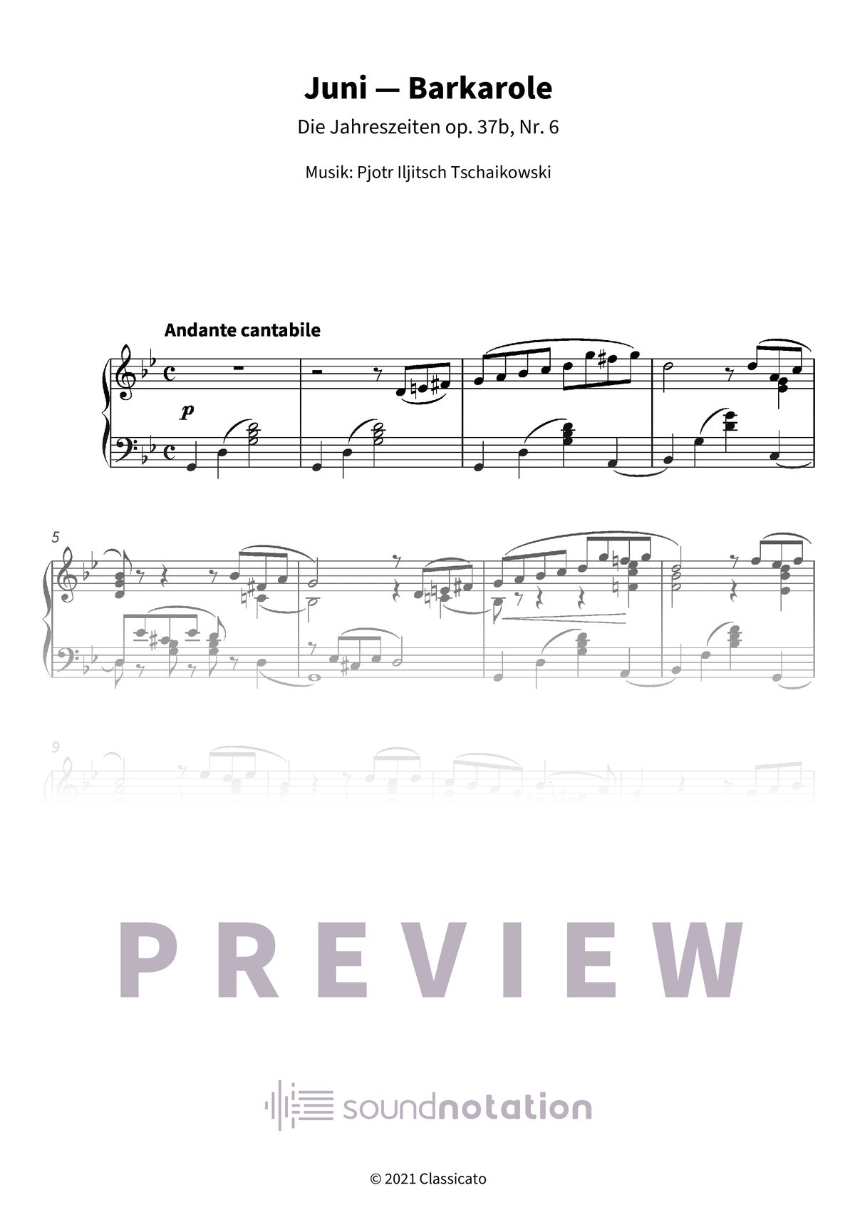 Juni — Barkarole - Preview Page 1
