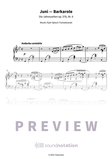 Juni — Barkarole - Preview Page 1