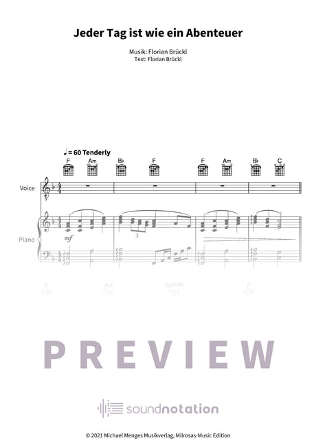 Jeder Tag ist wie ein Abenteuer - Preview Page 1