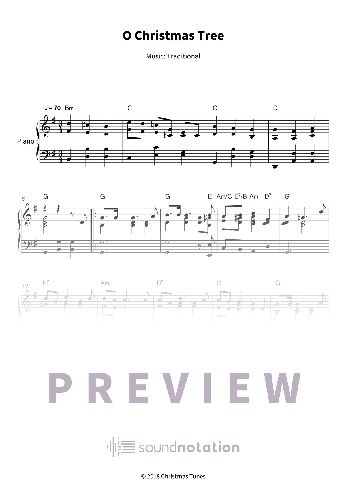 O Christmas Tree - Preview Page 1