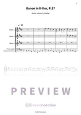 Kanon in D-Dur - Preview Page 1
