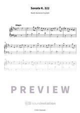 Sonate K. 322 - Preview Page 1