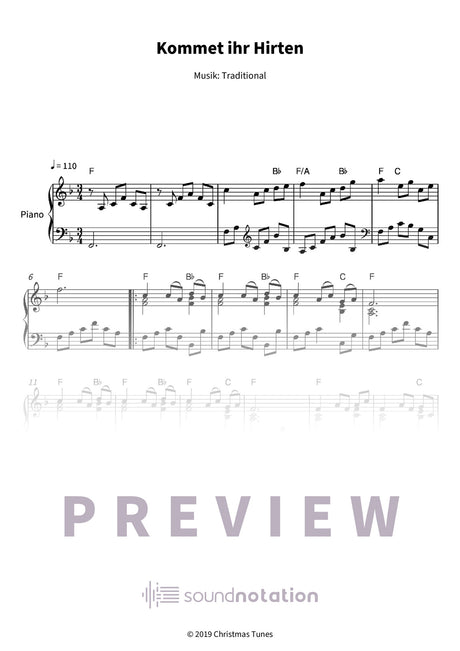 Kommet ihr Hirten - Preview Page 1