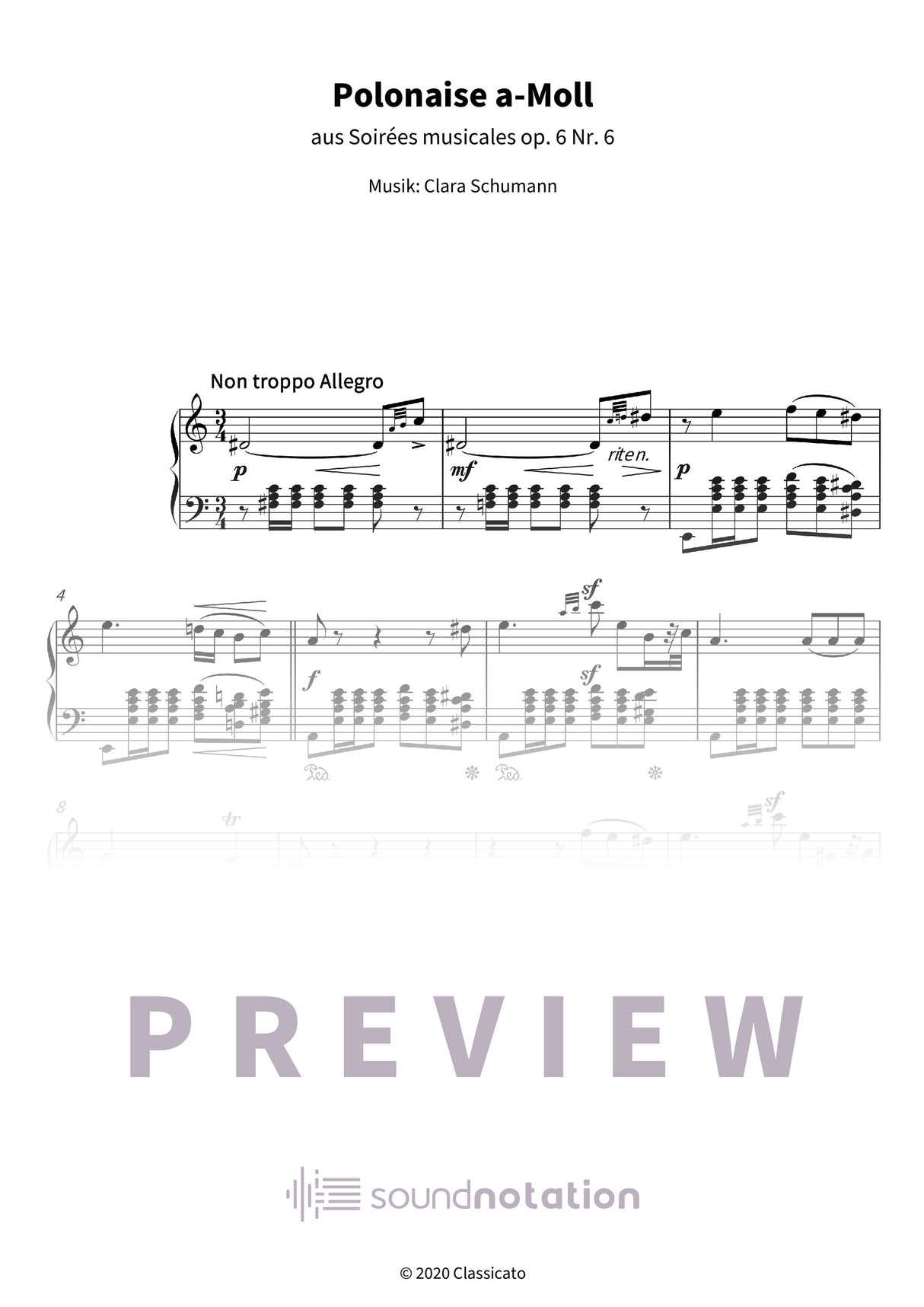 Polonaise a-Moll - Preview Page 1