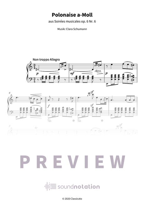 Polonaise a-Moll - Preview Page 1