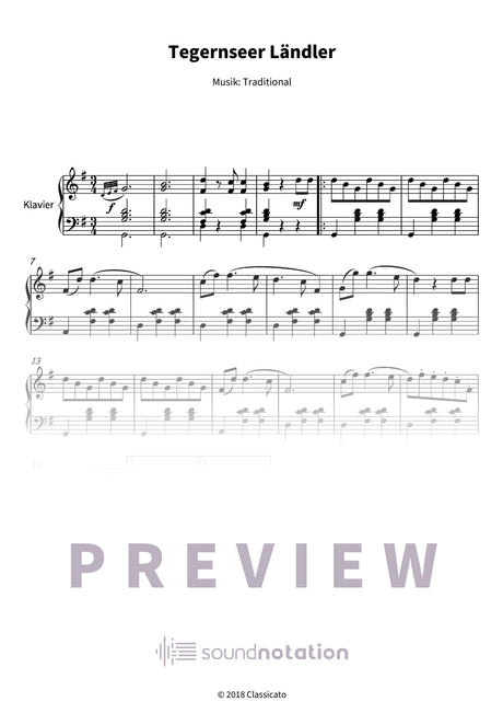 Tegernseer Ländler - Preview Page 1
