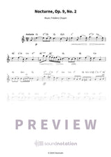 Nocturne, Op. 9, No. 2 - Preview Page 1