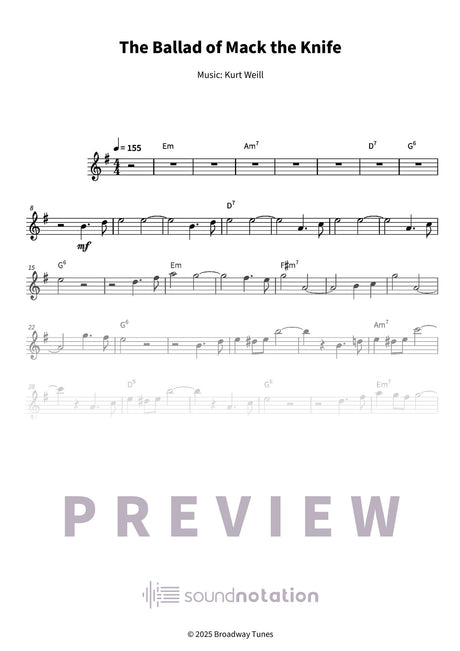 The Ballad of Mack the Knife - Preview Page 1