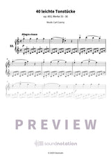 40 leichte Tonstücke - Preview Page 1