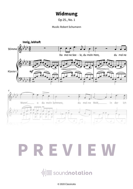 Widmung - Preview Page 1