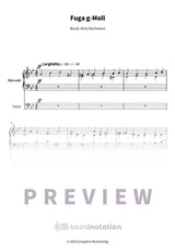 Fuga g-Moll - Preview Page 1