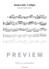 Sonate a-Moll ‒ 3. Allegro - Preview Page 1
