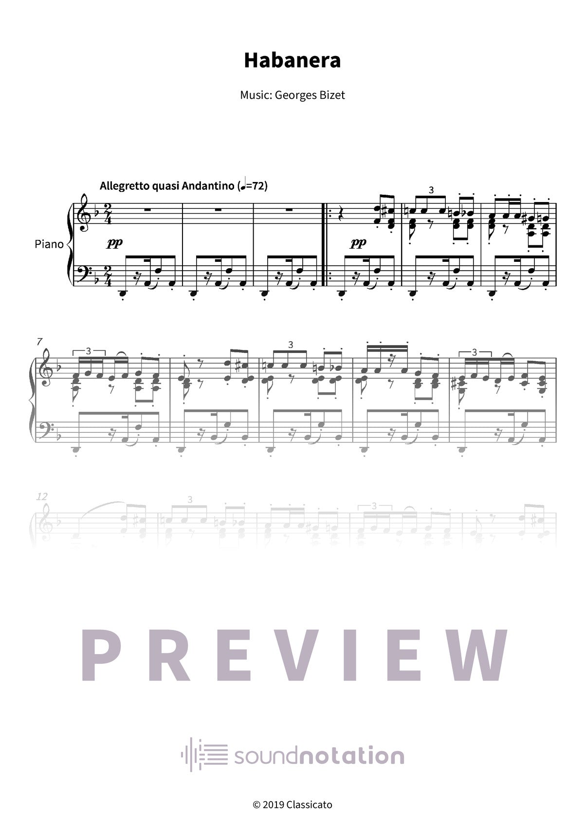 Habanera - Preview Page 1