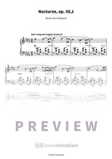 Nocturne op. 50,1 - Preview Page 1