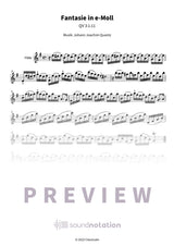 Fantasie in e-Moll - Preview Page 1