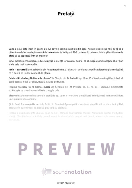 Picături de ploaie la pian - Preview Page 1