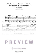Die vier Jahreszeiten, Konzert Nr. 1 - Der Frühling - Preview Page 1