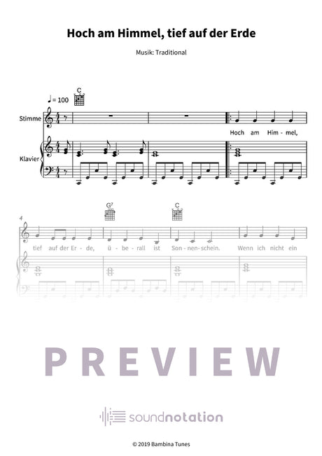 Hoch am Himmel, tief auf der Erde - Preview Page 1