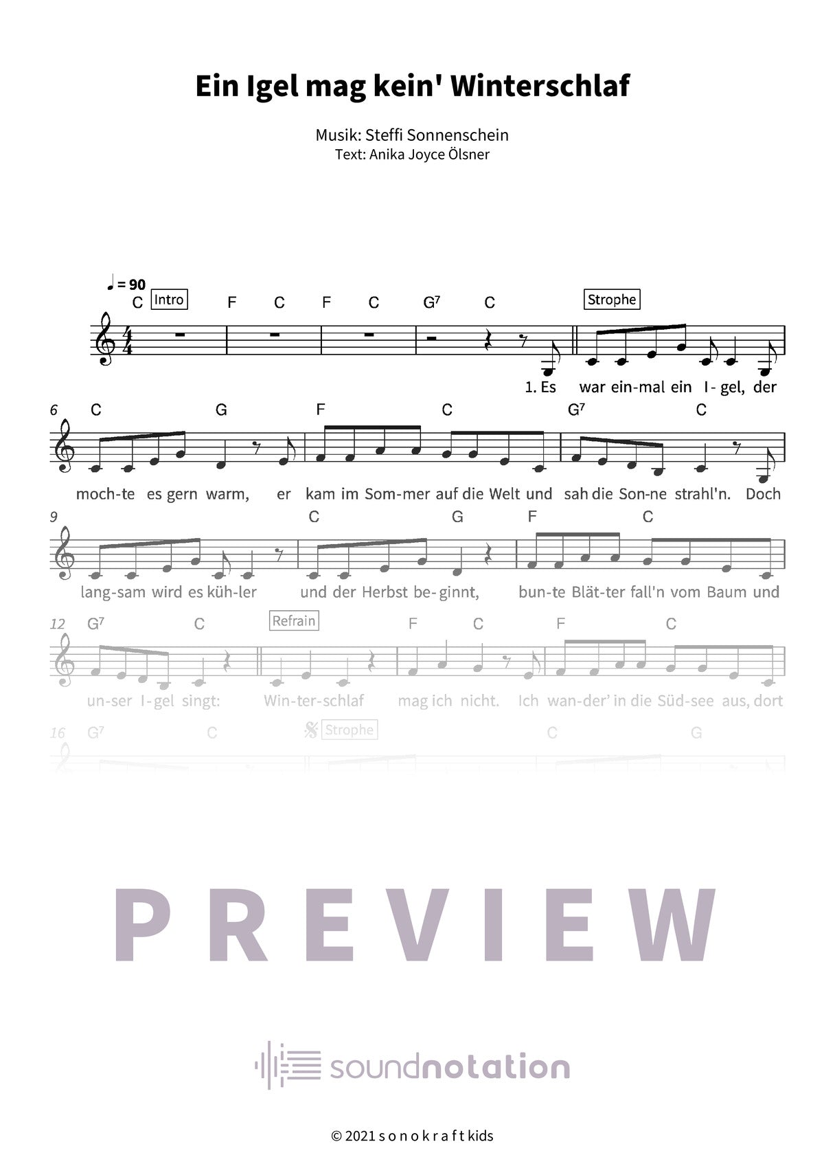 Ein Igel mag kein' Winterschlaf - Preview Page 1