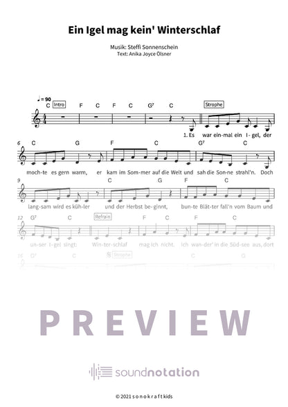 Ein Igel mag kein' Winterschlaf - Preview Page 1