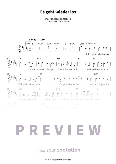 Es geht wieder los - Preview Page 1