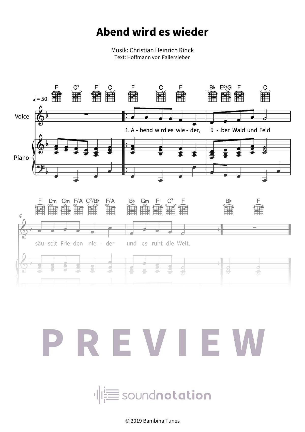 Abend wird es wieder - Preview Page 1