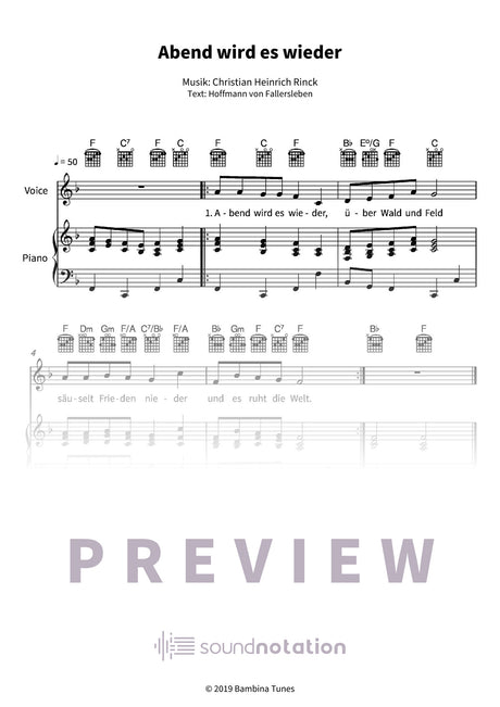 Abend wird es wieder - Preview Page 1