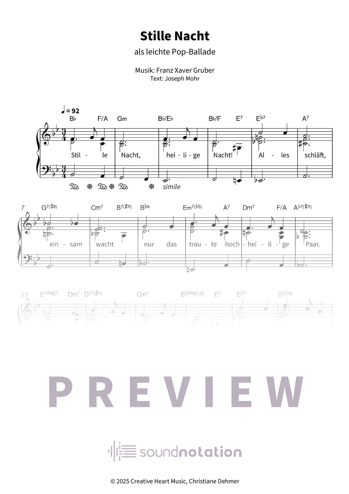 Stille Nacht - Preview Page 1