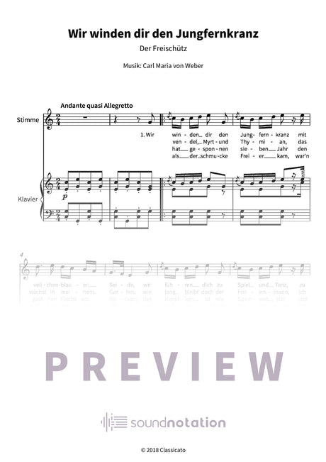 Wir winden dir den Jungfernkranz - Preview Page 1