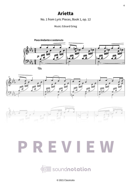Lyric Pieces, Op. 12 - Preview Page 1