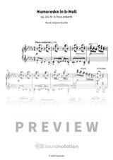 Humoreske in b-Moll - Preview Page 1