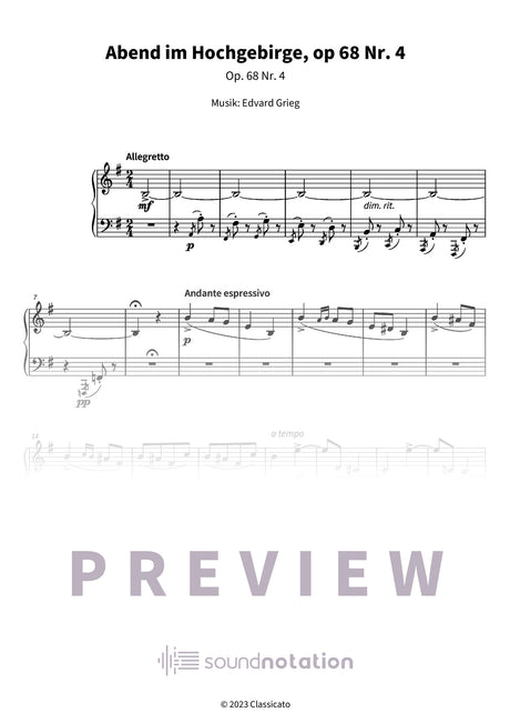 Abend im Hochgebirge - Preview Page 1