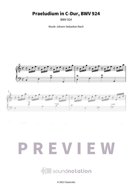 Praeludium in C-Dur - Preview Page 1