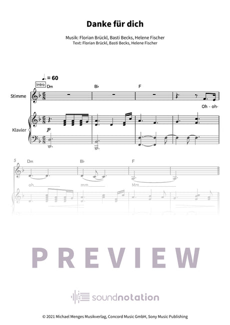 Danke für dich - Preview Page 1