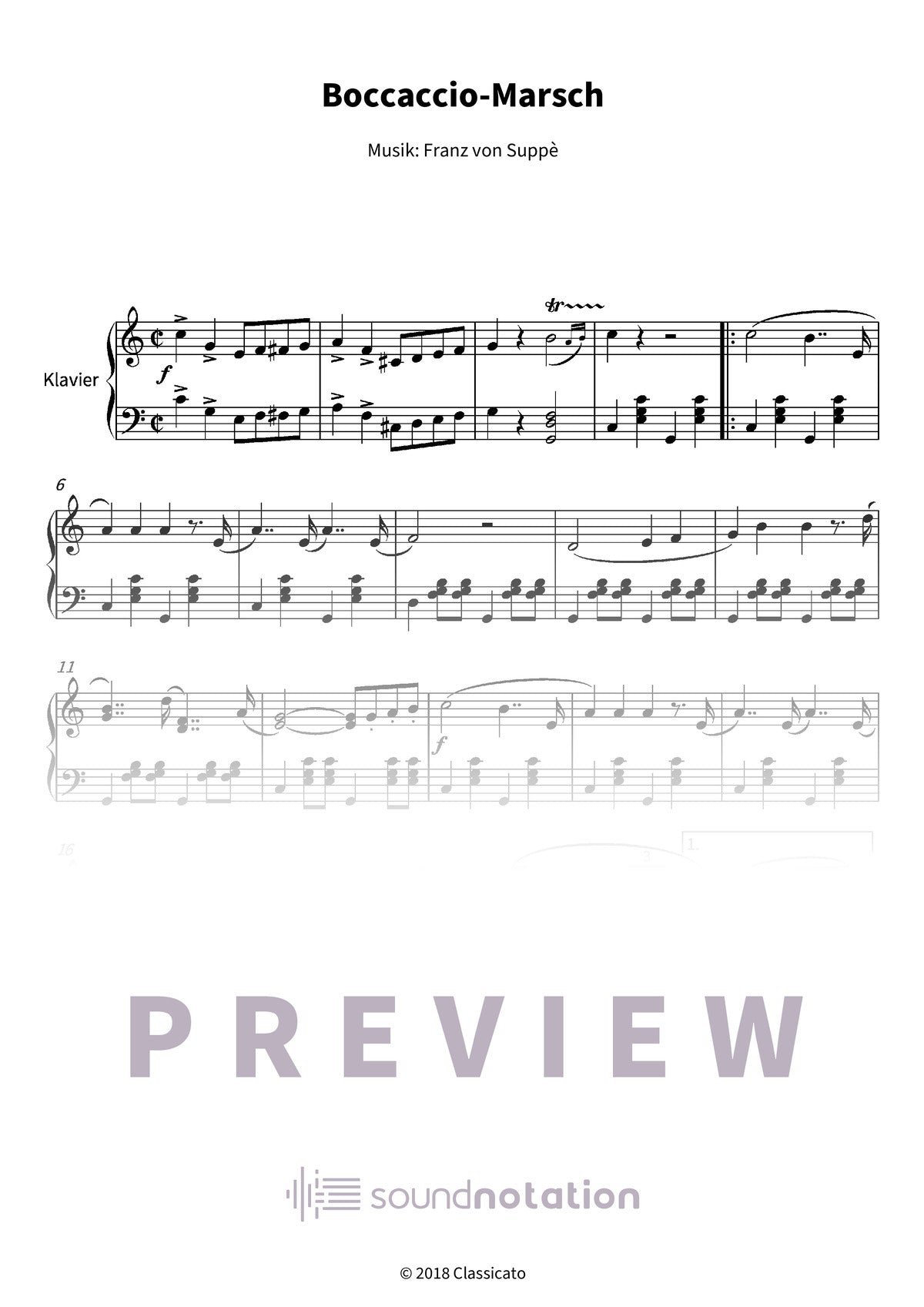 Boccaccio-Marsch - Preview Page 1
