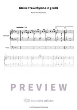 Kleine Trauerhymne in g-Moll - Preview Page 1