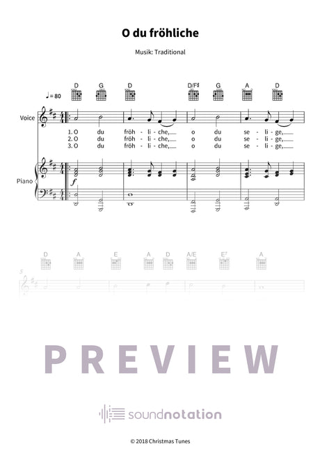 O du fröhliche - Preview Page 1