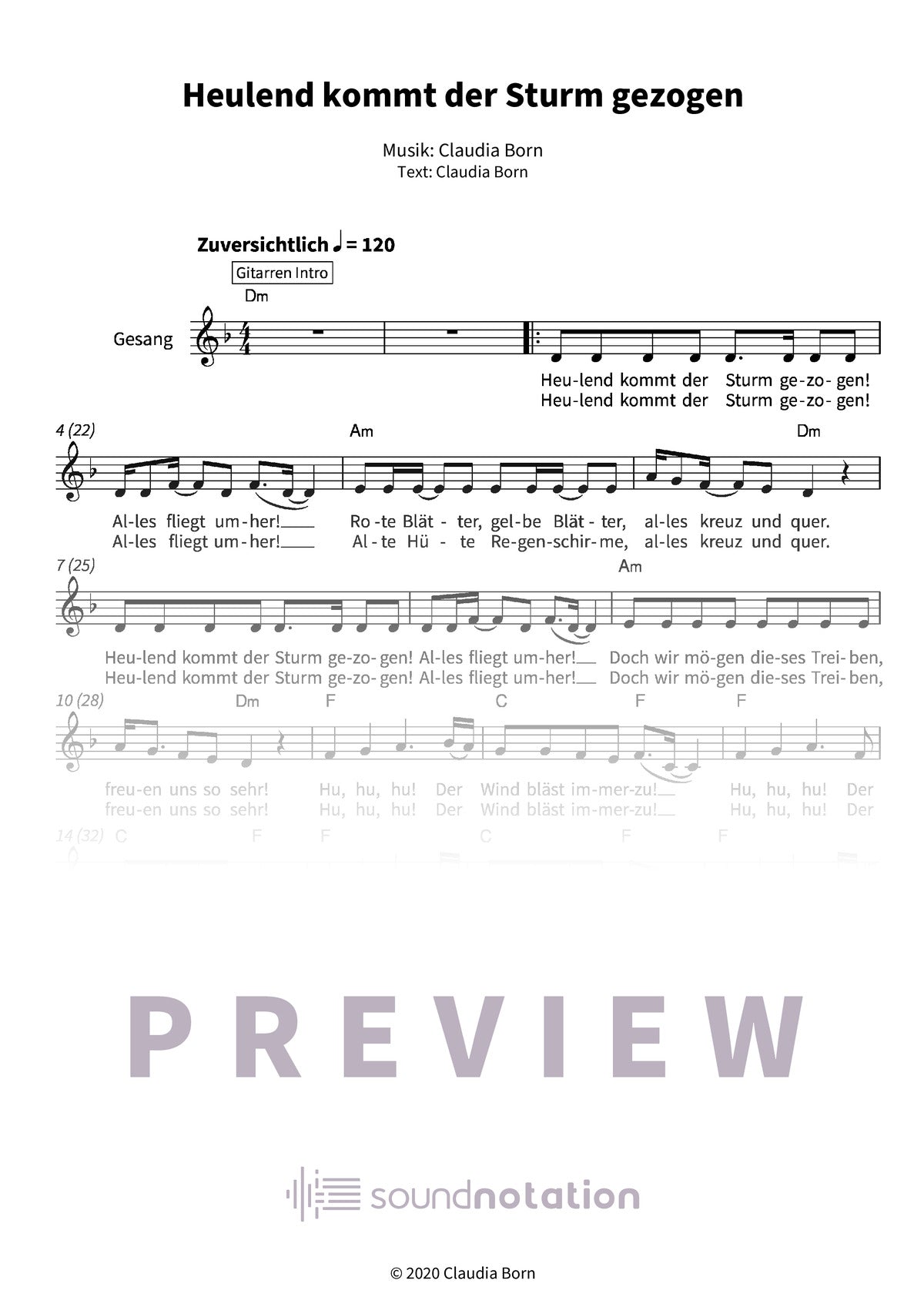 Heulend kommt der Sturm gezogen - Preview Page 1