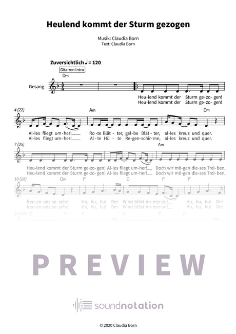 Heulend kommt der Sturm gezogen - Preview Page 1