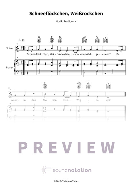 Schneeflöckchen, Weißröckchen - Preview Page 1