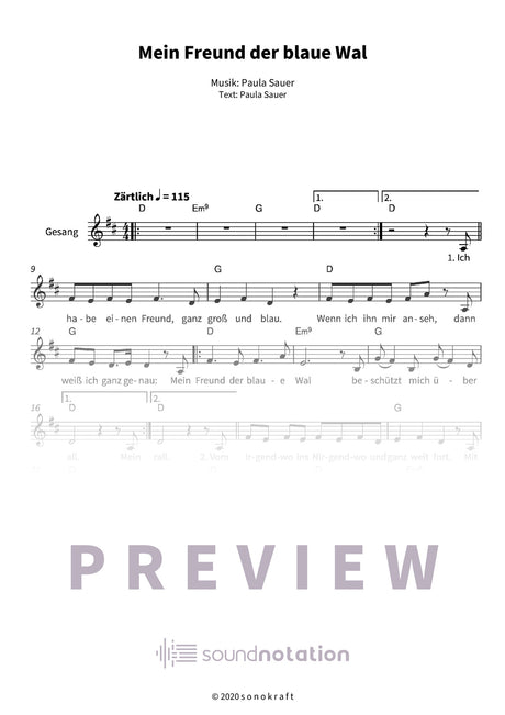 Mein Freund der blaue Wal - Preview Page 1