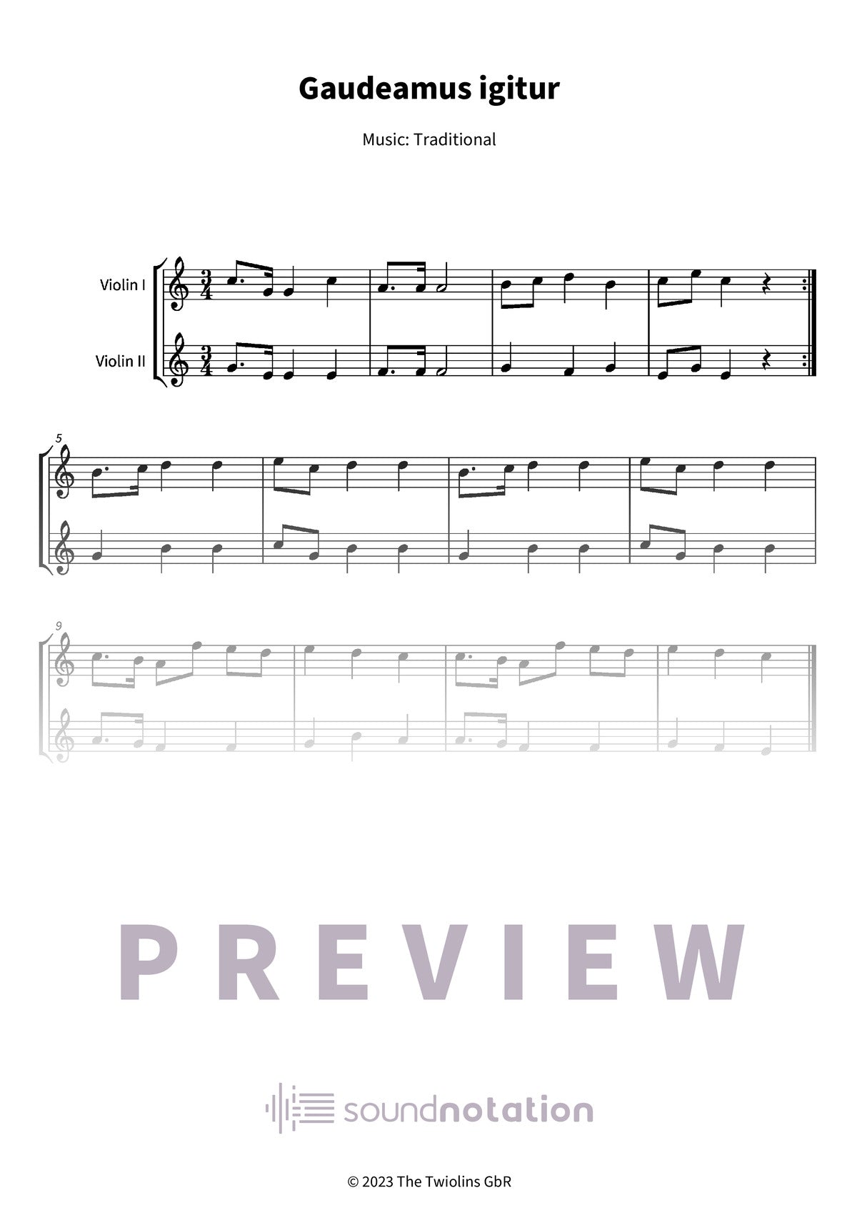 Gaudeamus igitur - Preview Page 1