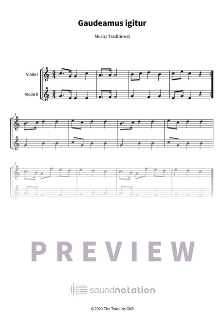 Gaudeamus igitur - Preview Page 1