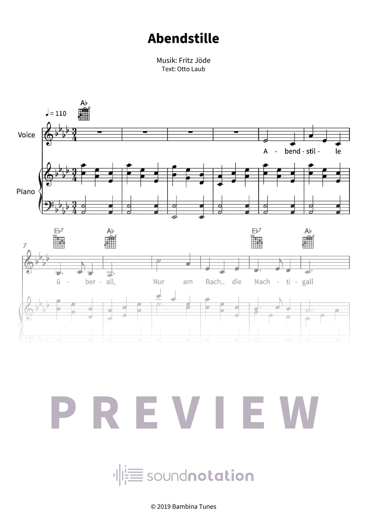 Abendstille - Preview Page 1