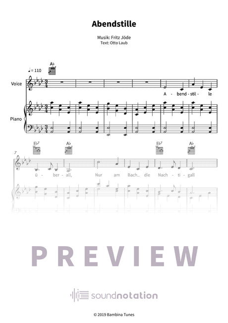 Abendstille - Preview Page 1